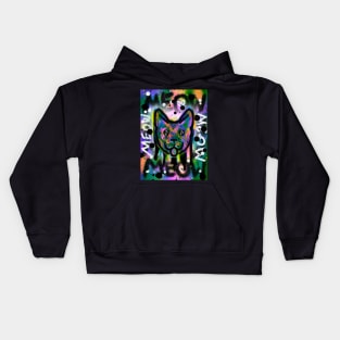 Spray Paint Cat V8 Kids Hoodie